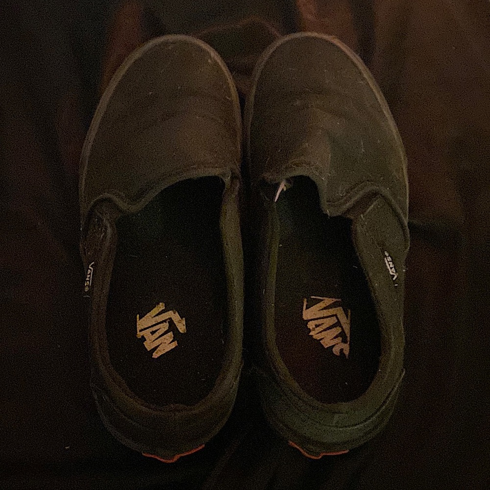 Black slip on vans